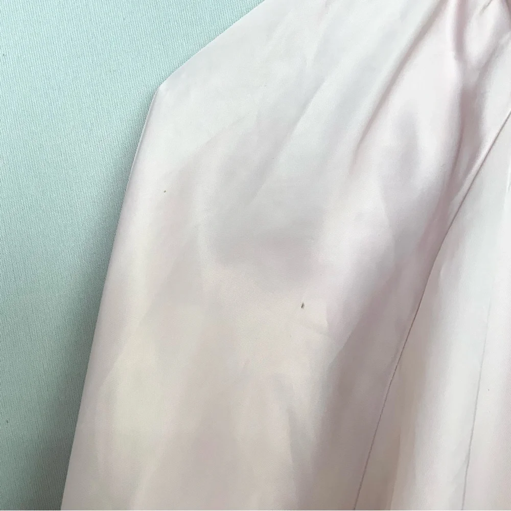 Free‎ People Sz Small Midnight Bomber Blush Light Pink Zip Jacket Pockets